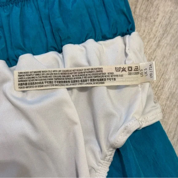 Free People Movement The Way Home Teal Windbreaker Retro 1980's Style Shorts - S - Picture 5 of 5